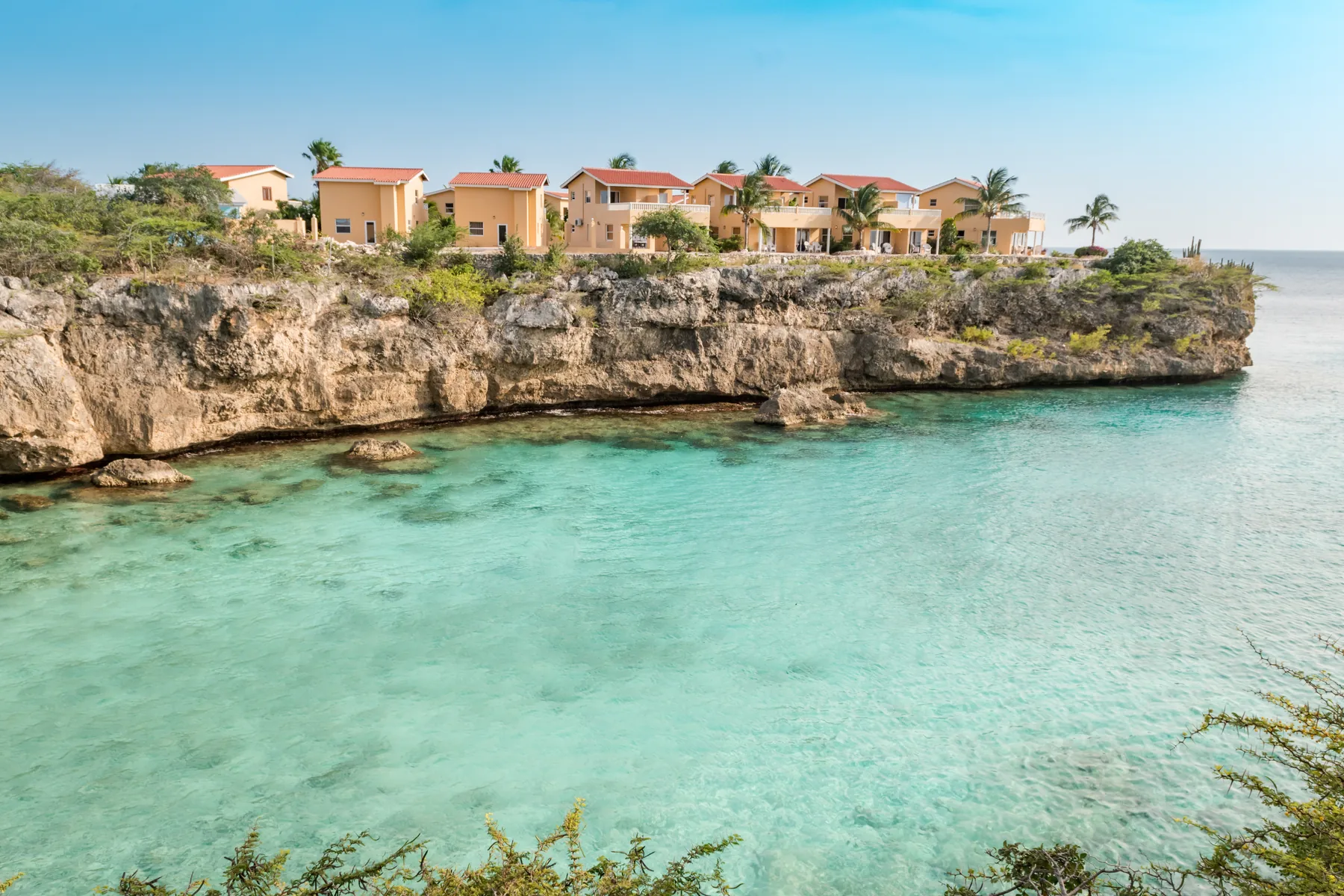 The sheltered blue-water cove of Playa Lagun